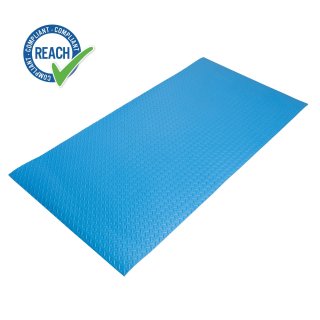 Eva Unterlegmatte Laufband dunkelblau blau grau schwarz Yogamatte rutschfest & Schalldmmend - Boden-Schutzmatte Fitness-Raum Bodenbelag