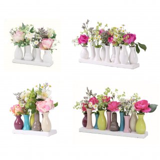 Jinfa Blumenvasen-Set | verschiedenen Farben und Gren | Ansprechende Keramikvasenkombination zum Erstellen von toller Dekortation