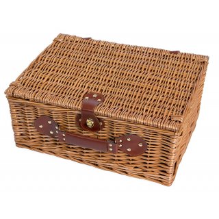 eGenuss Picknickkorb für 4 Personen mit Kühlfach (Rot)