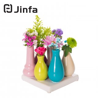 Home & Decorations Vasi da Fiori decorativi in Ceramica - Multicolore- 7 Vasi