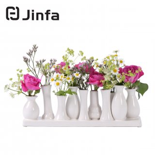Keramikvasenset Blumenvase Keramikvasen Vase Blumen Pflanzen Keramik Set 10 Vasen Wei