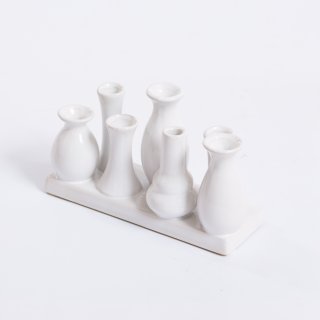 Keramikvasenset Blumenvase Keramikvasen Vase Blumen Pflanzen Keramik Set 7 Vasen Stil 1 Wei