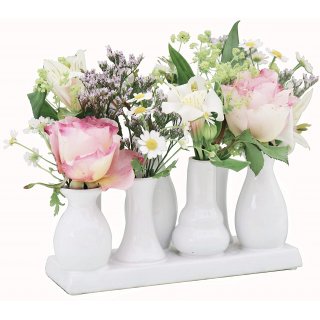 Keramikvasenset Blumenvase Keramikvasen Vase Blumen Pflanzen Keramik Set 7 Vasen Stil 1 Wei
