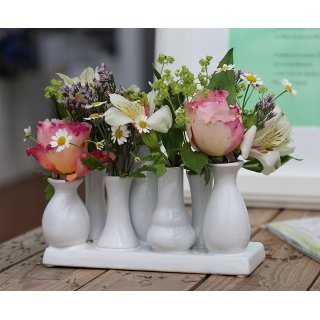 Keramikvasenset Blumenvase Keramikvasen Vase Blumen Pflanzen Keramik Set 7 Vasen Stil 1 Wei