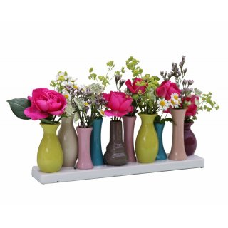 Keramikvasenset Blumenvase Keramikvasen Vase Blumen Pflanzen Keramik Set 10 Vasen Bunt