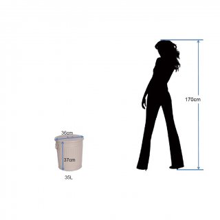 Dustbin Dustbin vintage Laundry bin Dustbin Dustbin with carrying handles