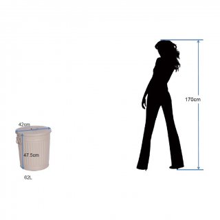 Dustbin Dustbin vintage Laundry bin Dustbin Dustbin with carrying handles