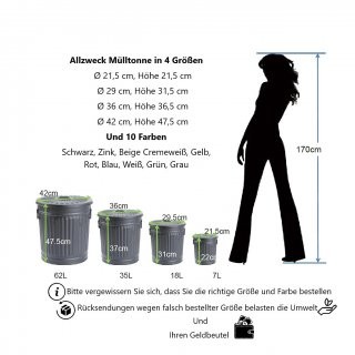 Dustbin Dustbin vintage Laundry bin Dustbin Dustbin with carrying handles