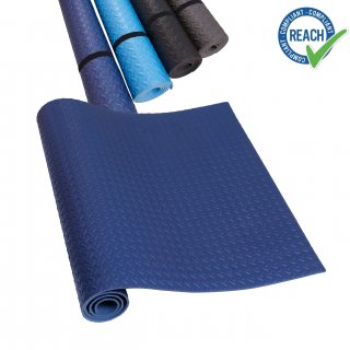 Eva Unterlegmatte Laufband dunkelblau blau grau schwarz Yogamatte rutschfest & Schalldämmend - Boden-Schutzmatte Fitness-Raum Bodenbelag