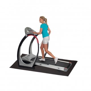 HD Fitness Bodenschutzmatte Unterlegmatte fr Fitnessgerte EVA 200x100cm, 7mm Dicke - Schwarz