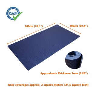 Esterilla de Yoga Antideslizante - Colchoneta Antideslizante para Gimnasio Pilates Mquinas para Hacer Ejercicio - Color Azul Oscuro ? 200x100cm
