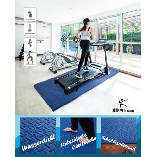 Esterilla de Yoga Antideslizante - Colchoneta Antideslizante para Gimnasio Pilates Mquinas para Hacer Ejercicio - Color Azul Oscuro ? 200x100cm