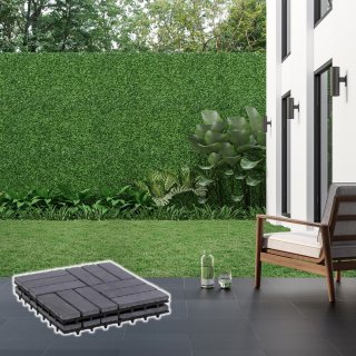 BodenMax Piastrelle ad incastro 30 x 30 cm | Ardesia | Design Barocco | 2 Piastrelle campione