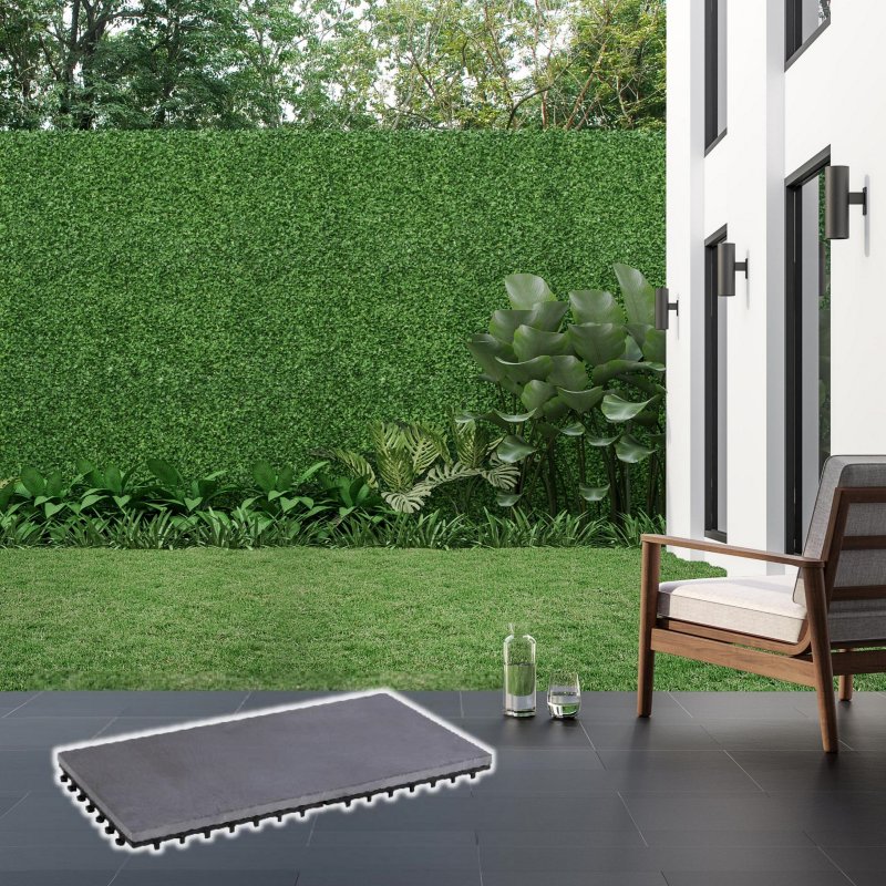 BodenMax® Klick Bodenfliesen 30 x 60 cm Schiefer Design: Klassisch (1