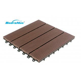 BodenMax® Piastrelle ad incastro 30 x 30 cm | WPC | Effetto legno chiaro | Diverse opzioni disponibili