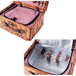  eGenuss Picknickkorb für 2 Personen mit Kühlfach