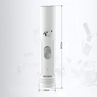 Haustier Krallenschleifer Premium Nagelmaschine Nagelschleifer, 3 Schleif Ports,Wiederaufladbare Nageltrimmer fr Hund und Katze, Diamantschleifscheibe, Geruscharm, USB-Anschluss