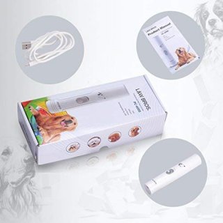 6 Sets Haustier Krallenschleifer Premium Nagelmaschine Nagelschleifer, 3 Schleif Ports,Wiederaufladbare Nageltrimmer fr Hund und Katze, Diamantschleifscheibe, Geruscharm, USB-Anschluss