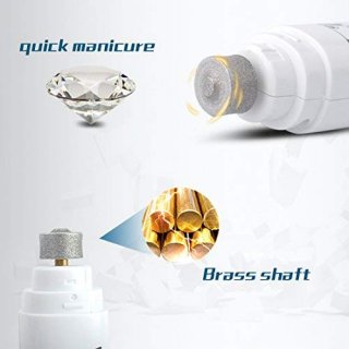 6 Sets Haustier Krallenschleifer Premium Nagelmaschine Nagelschleifer, 3 Schleif Ports,Wiederaufladbare Nageltrimmer fr Hund und Katze, Diamantschleifscheibe, Geruscharm, USB-Anschluss