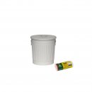 Jinfa 1 Retrodesign Metalleimer mit Griffen und Deckel +...