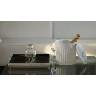Jinfa 2er-Set Retrodesign Mlleimer mit Griffen und Deckel + 50 Mllbeutel | Grau| 18L