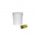 Jinfa 1 Retrodesign Metalleimer mit Griffen und Deckel +...