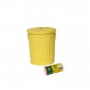 Jinfa 1 Retrodesign Metalleimer mit Griffen und Deckel +...