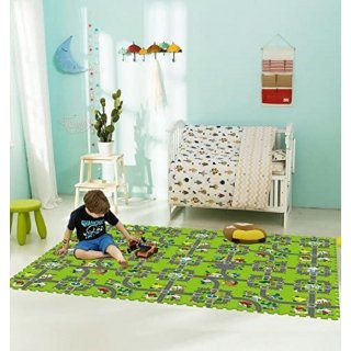Kopie von BodenMax Puzzlematte mit Stadt und Straßen für Babys und Kinder - Spielmatte, Krabbelmatte und Kinderspielteppich 30x30x1 cm (18 Stück)