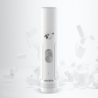 L&W BROS Haustier Krallenschleifer Premium Nagelmaschine Nagelschleifer, 3 Schleif Ports,Wiederaufladbare Nageltrimmer fr Hund und Katze, Diamantschleifscheibe, Geruscharm, USB-Anschluss