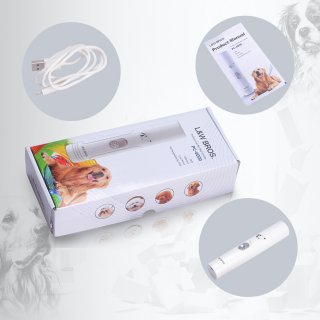 L&W BROS Haustier Krallenschleifer Premium Nagelmaschine Nagelschleifer, 3 Schleif Ports,Wiederaufladbare Nageltrimmer fr Hund und Katze, Diamantschleifscheibe, Geruscharm, USB-Anschluss