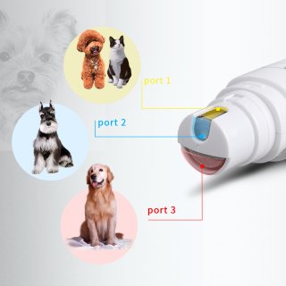 L&W BROS Haustier Krallenschleifer Premium Nagelmaschine Nagelschleifer, 3 Schleif Ports,Wiederaufladbare Nageltrimmer fr Hund und Katze, Diamantschleifscheibe, Geruscharm, USB-Anschluss