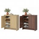 Schuhschrank mit Lamellent�ren, schmaler Schuhschrank...